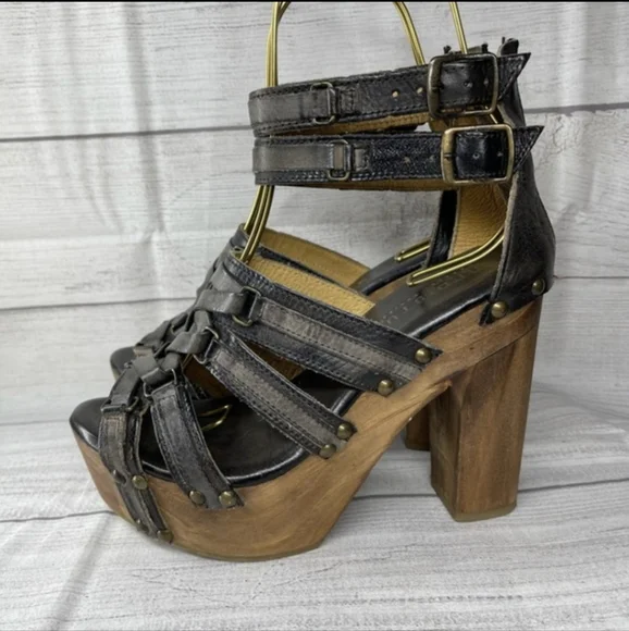SOLD Bed Stu Mona Sandals sz 10 Rustic Black / Gray RARE VHTF in Box - Picture 3 of 11
